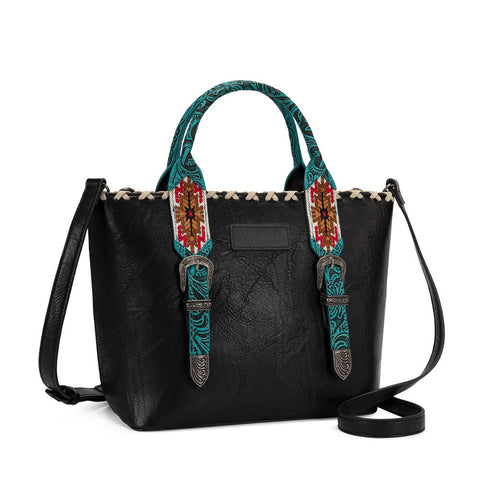 Wrangler Western Embroidery Tote Bag