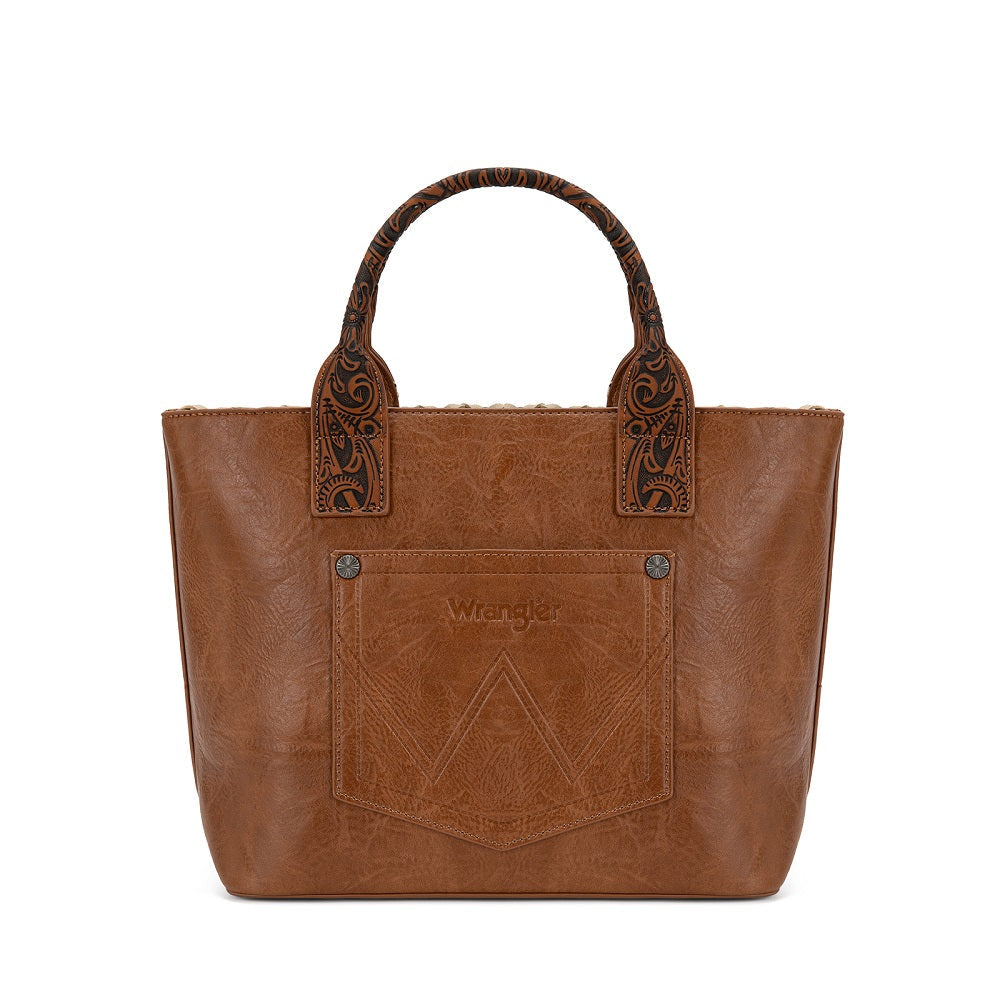 Wrangler Western Embroidery Tote Bag