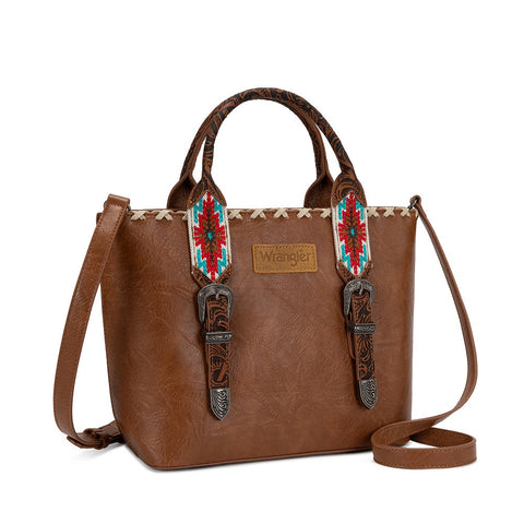 Wrangler Western Embroidery Tote Bag