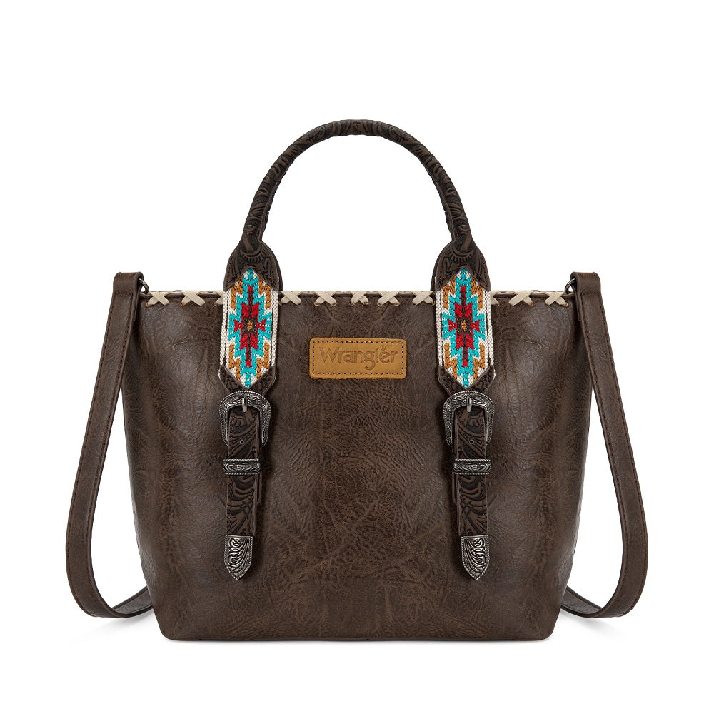 Wrangler Western Embroidery Tote Bag