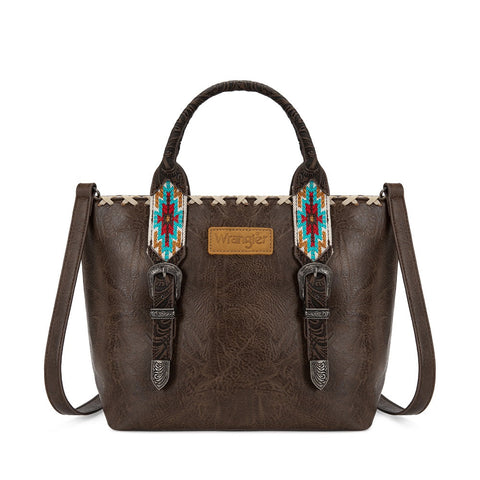 Wrangler Western Embroidery Tote Bag