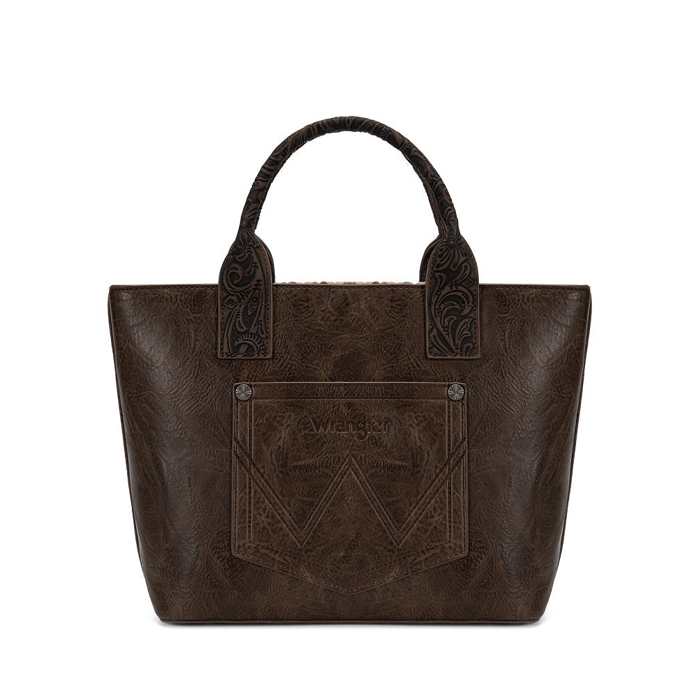 Wrangler Western Embroidery Tote Bag