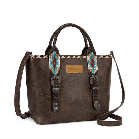 Wrangler Western Embroidery Tote Bag