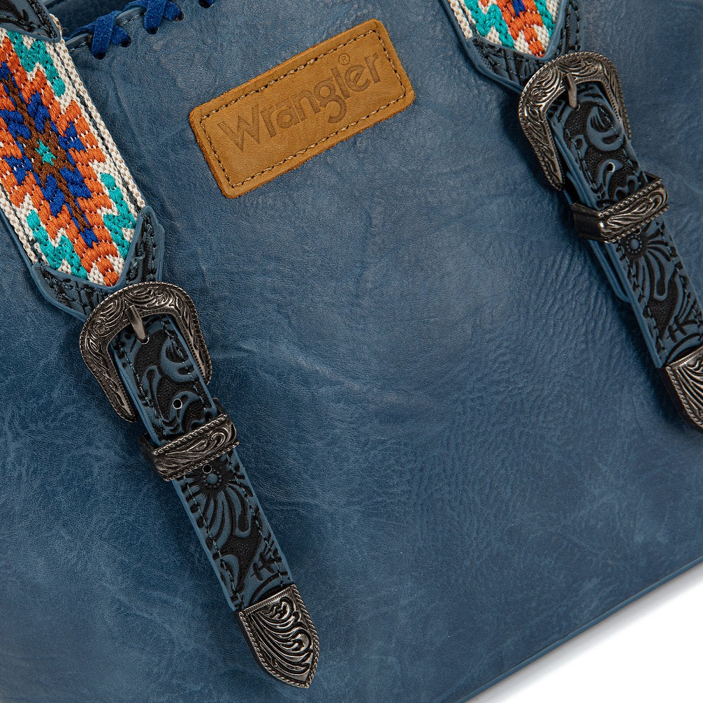 Wrangler Western Embroidery Tote Bag