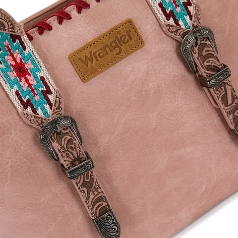 Wrangler Western Embroidery Tote Bag