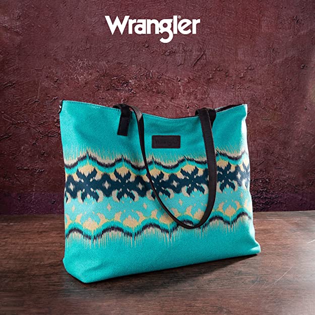 Wrangler Southwestern Canvas Tote Bag