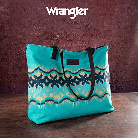 Wrangler Southwestern Canvas Tote Bag