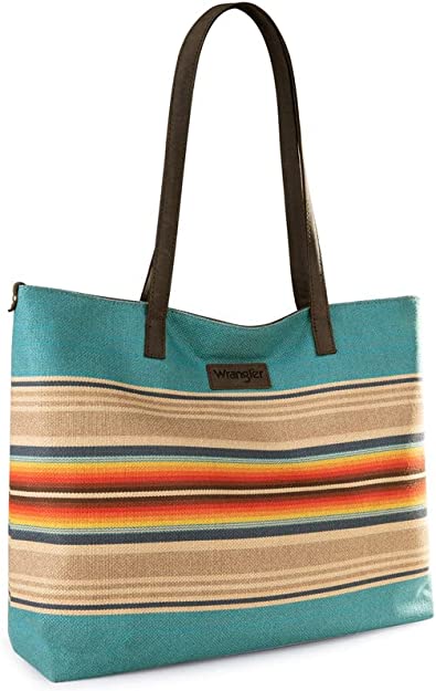 Wrangler Southwestern Canvas Tote Bag