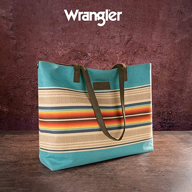 Wrangler Southwestern Canvas Tote Bag