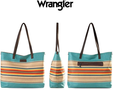 Wrangler Southwestern Canvas Tote Bag