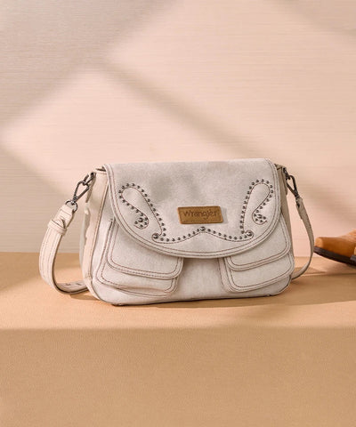 Wrangler Studded Faux-Suede Crossbody Bag