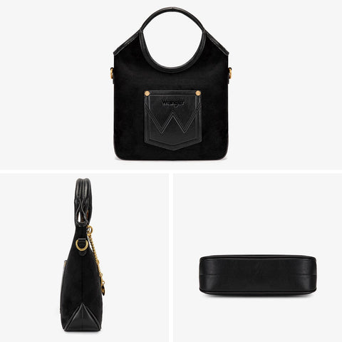 Wrangler Charm Chain Hobo Tote Bag