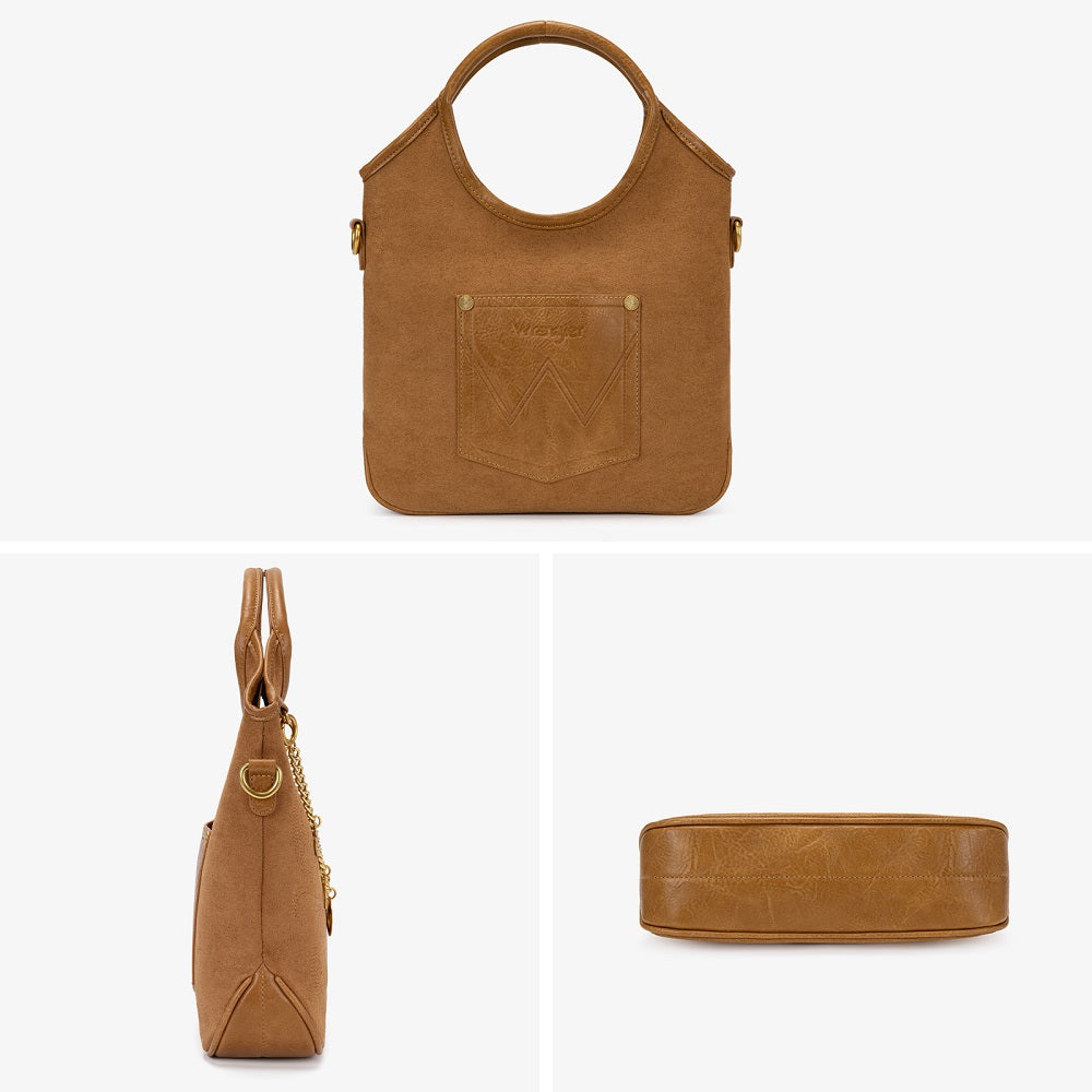 Wrangler Charm Chain Hobo Tote Bag