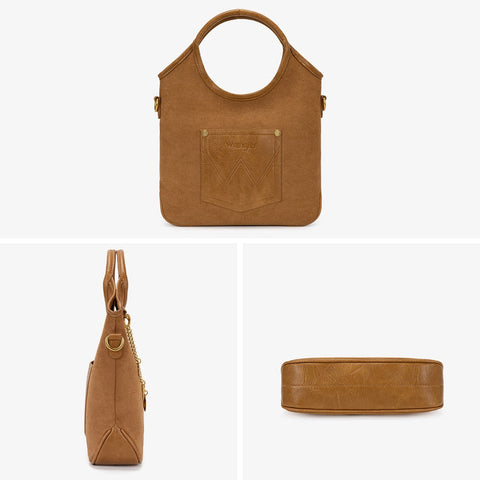 Wrangler Charm Chain Hobo Tote Bag