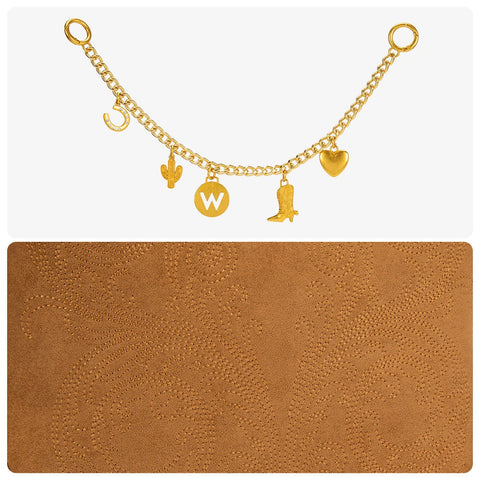 Wrangler Charm Chain Hobo Tote Bag