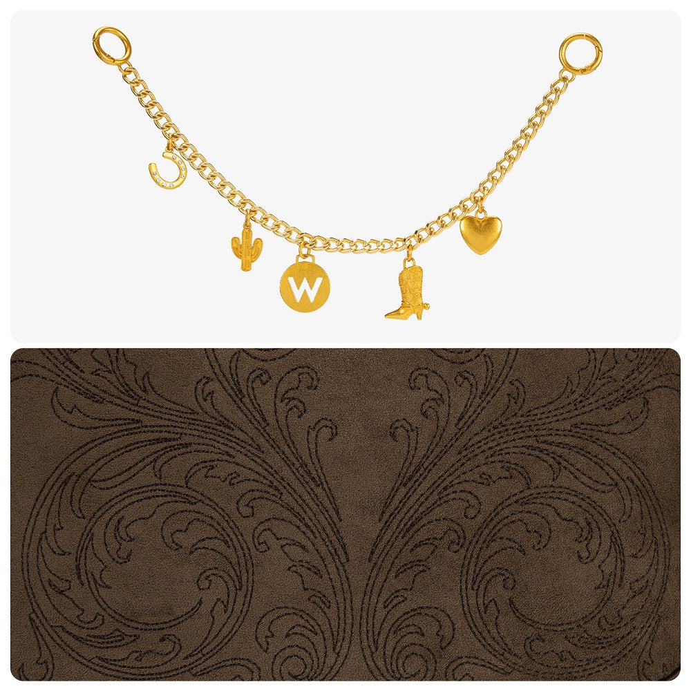 Wrangler Charm Chain Hobo Tote Bag