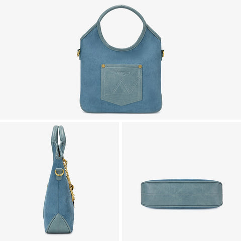 Wrangler Charm Chain Hobo Tote Bag