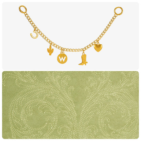 Wrangler Charm Chain Hobo Tote Bag