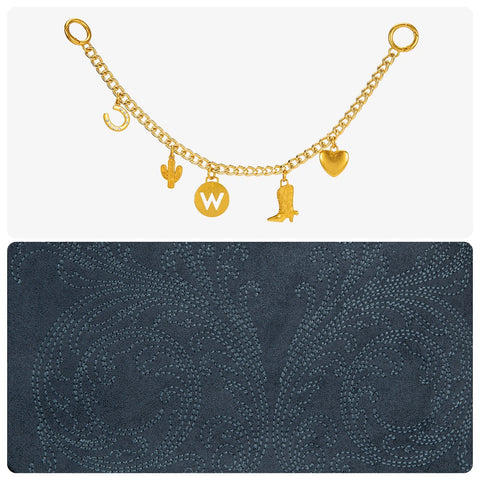 Wrangler Charm Chain Hobo Tote Bag