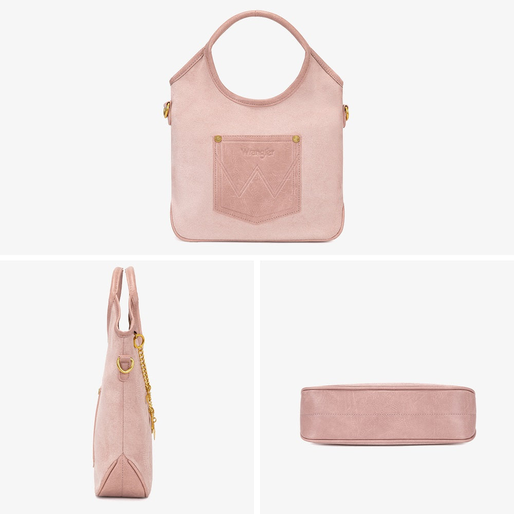 Wrangler Charm Chain Hobo Tote Bag