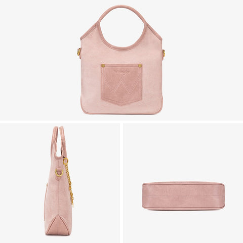 Wrangler Charm Chain Hobo Tote Bag
