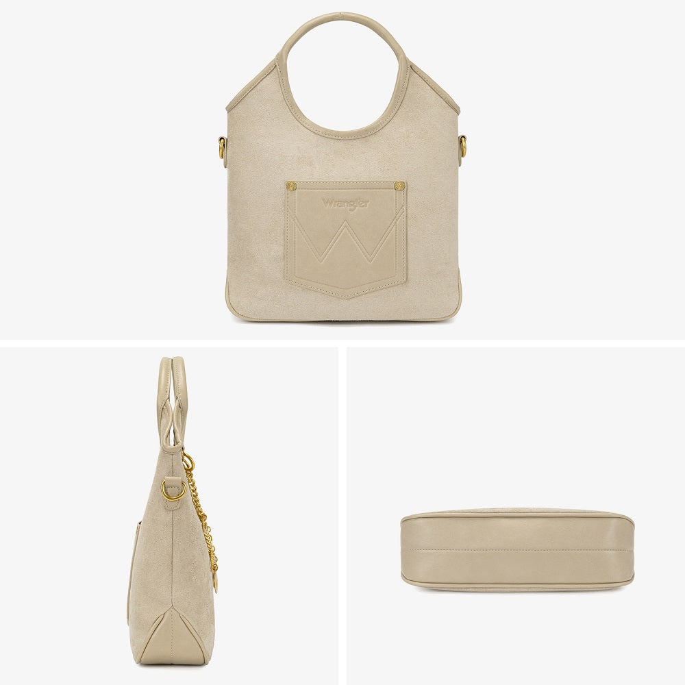 Wrangler Charm Chain Hobo Tote Bag