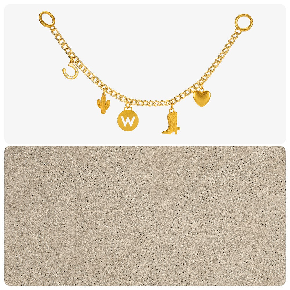 Wrangler Charm Chain Hobo Tote Bag