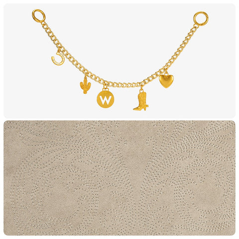 Wrangler Charm Chain Hobo Tote Bag