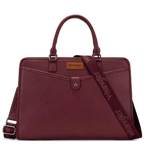 Wrangler Pebbled Faux Leather Laptop Brief Bag