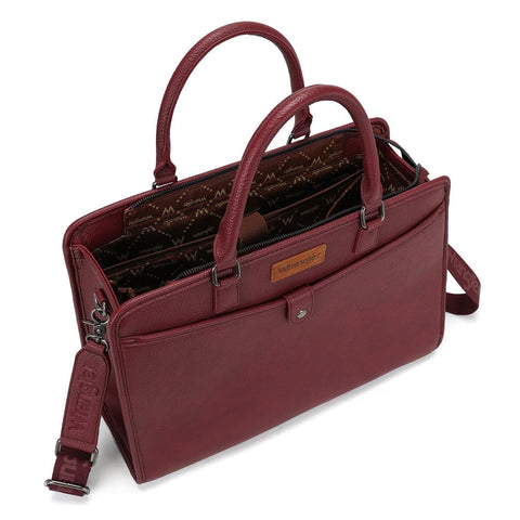 Wrangler Pebbled Faux Leather Laptop Brief Bag