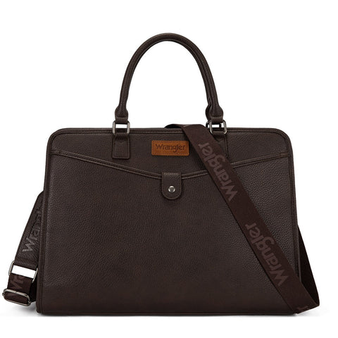 Wrangler Pebbled Faux Leather Laptop Brief Bag