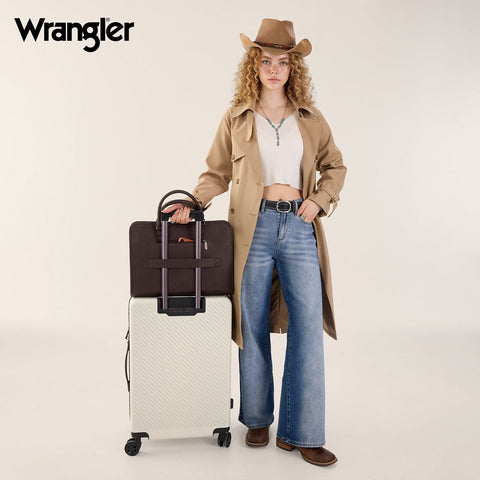 Wrangler Pebbled Faux Leather Laptop Brief Bag