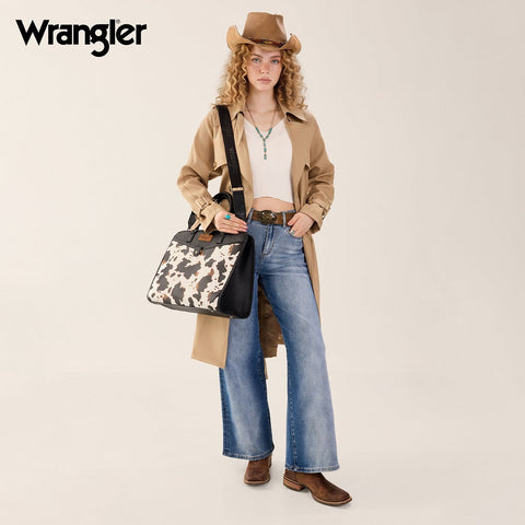 Wrangler Pebbled Faux Leather Laptop Brief Bag