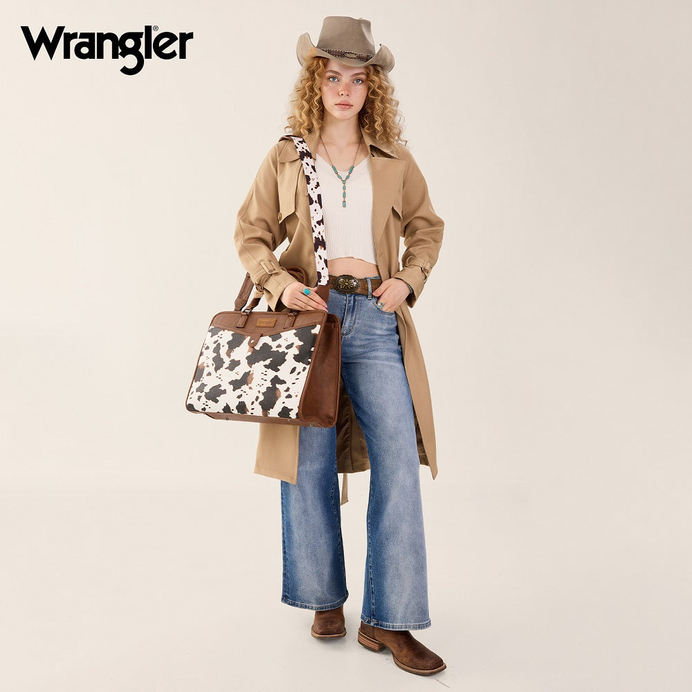 Wrangler Pebbled Faux Leather Laptop Brief Bag