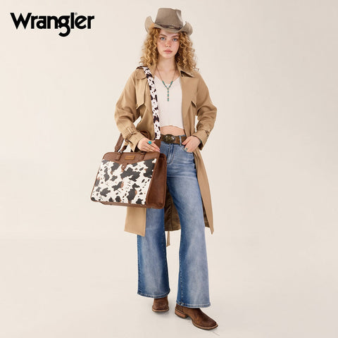 Wrangler Pebbled Faux Leather Laptop Brief Bag