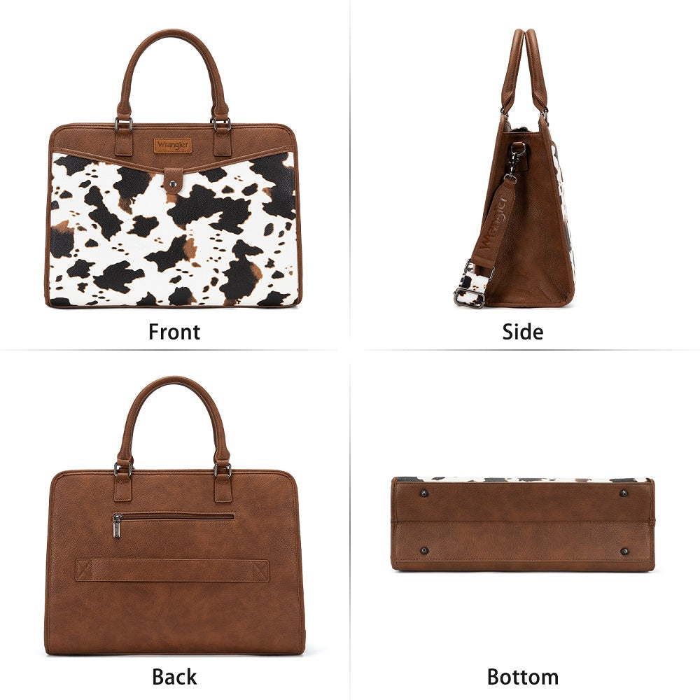Wrangler Pebbled Faux Leather Laptop Brief Bag