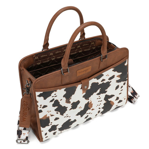 Wrangler Pebbled Faux Leather Laptop Brief Bag