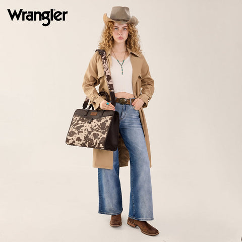Wrangler Pebbled Faux Leather Laptop Brief Bag
