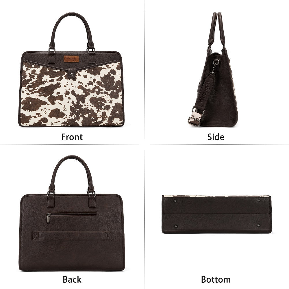 Wrangler Pebbled Faux Leather Laptop Brief Bag