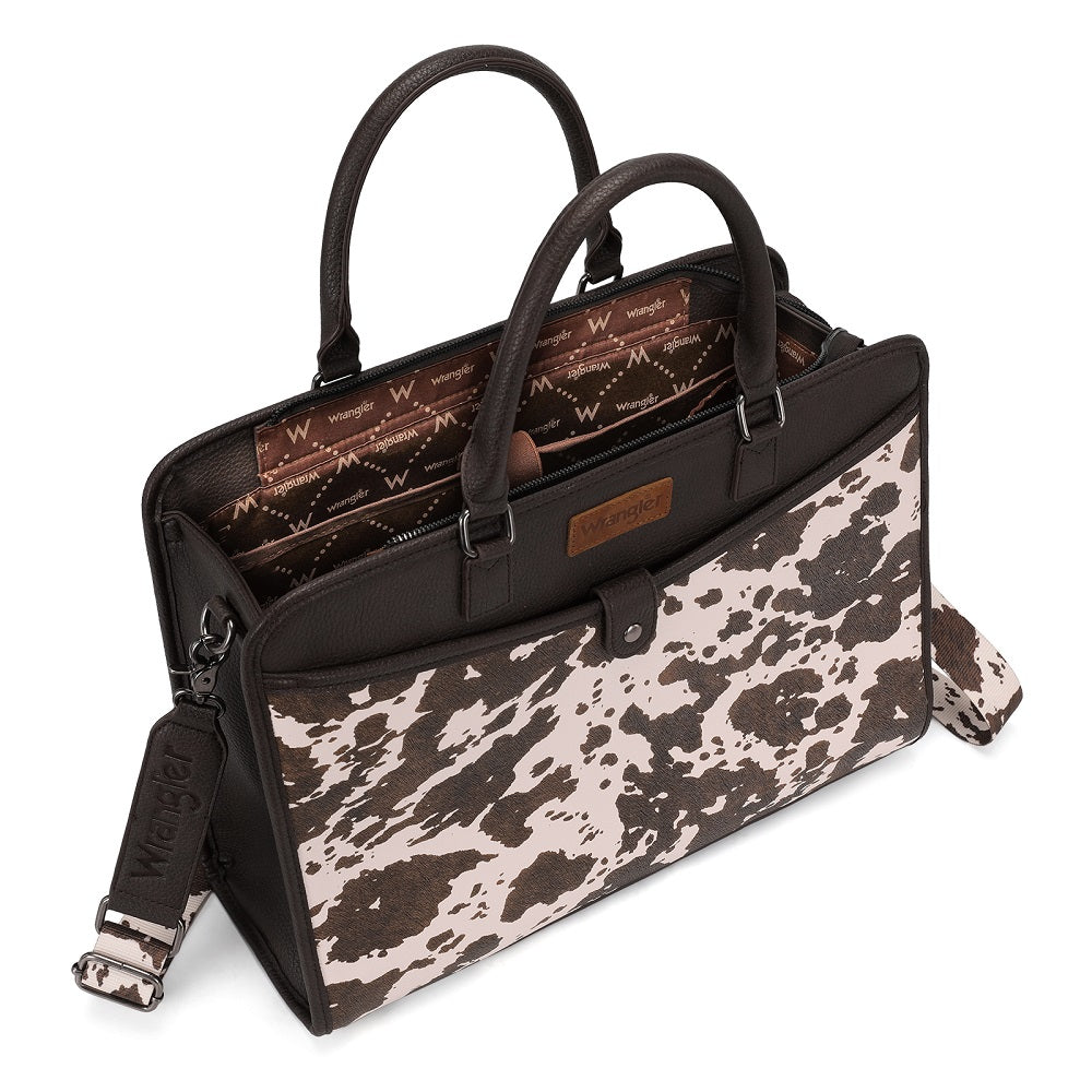 Wrangler Pebbled Faux Leather Laptop Brief Bag