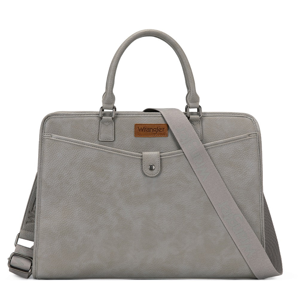 Wrangler Pebbled Faux Leather Laptop Brief Bag