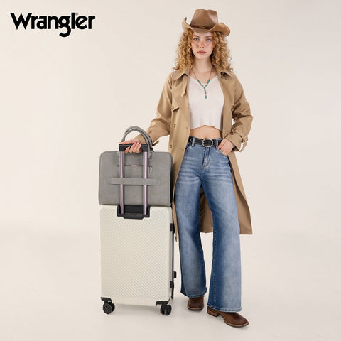 Wrangler Pebbled Faux Leather Laptop Brief Bag
