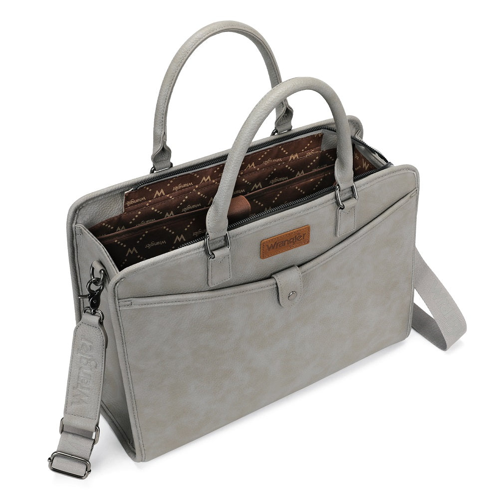 Wrangler Pebbled Faux Leather Laptop Brief Bag