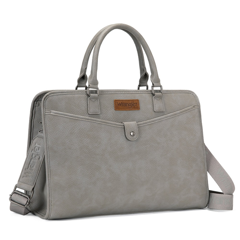 Wrangler Pebbled Faux Leather Laptop Brief Bag