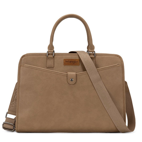 Wrangler Pebbled Faux Leather Laptop Brief Bag