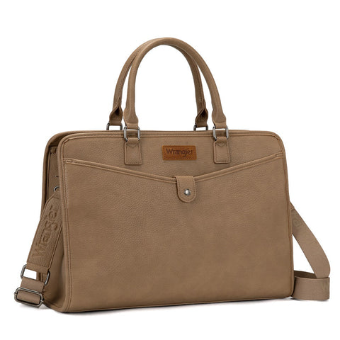 Wrangler Pebbled Faux Leather Laptop Brief Bag