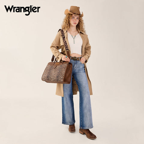 Wrangler Pebbled Faux Leather Laptop Brief Bag