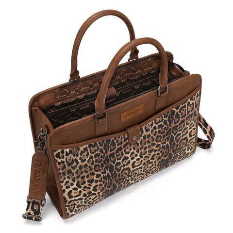 Wrangler Pebbled Faux Leather Laptop Brief Bag