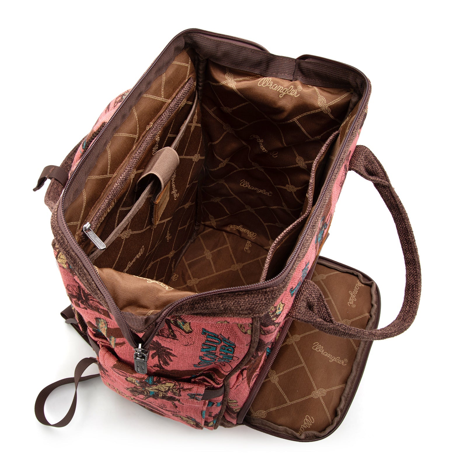 Wrangler Vintage Retro Cowboy Cool Print Backpack