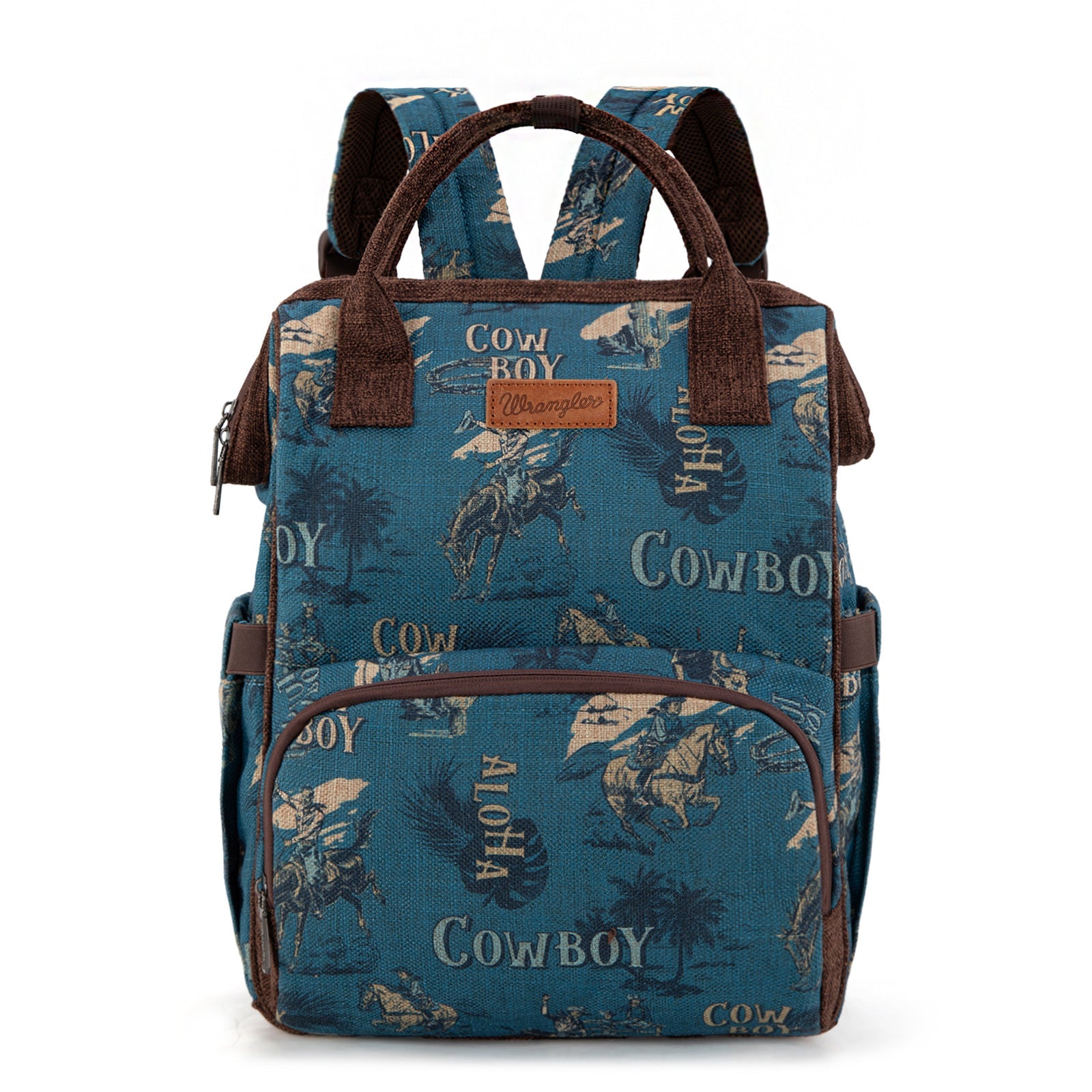 Wrangler Vintage Retro Cowboy Cool Print Backpack